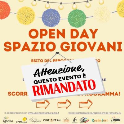 Open Day Spazio Giovani - EVENTO RIMANDATO