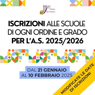 ISCRIZIONI SCOLASTICHE A.S. 2025/26