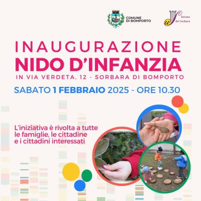 INAUGURAZIONE NIDO D INFANZIA A SORBARA DI BOMPORTO