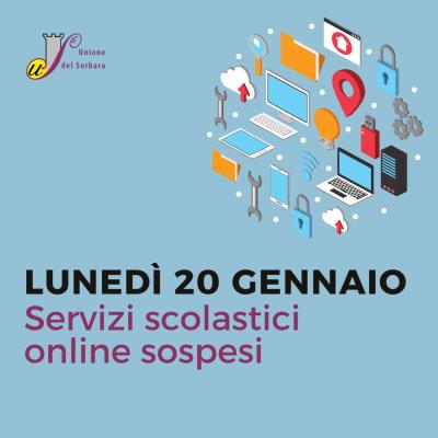 SOSPENSIONE TEMPORANEA PORTALE SERVIZI SCOLASTICI ONLINE