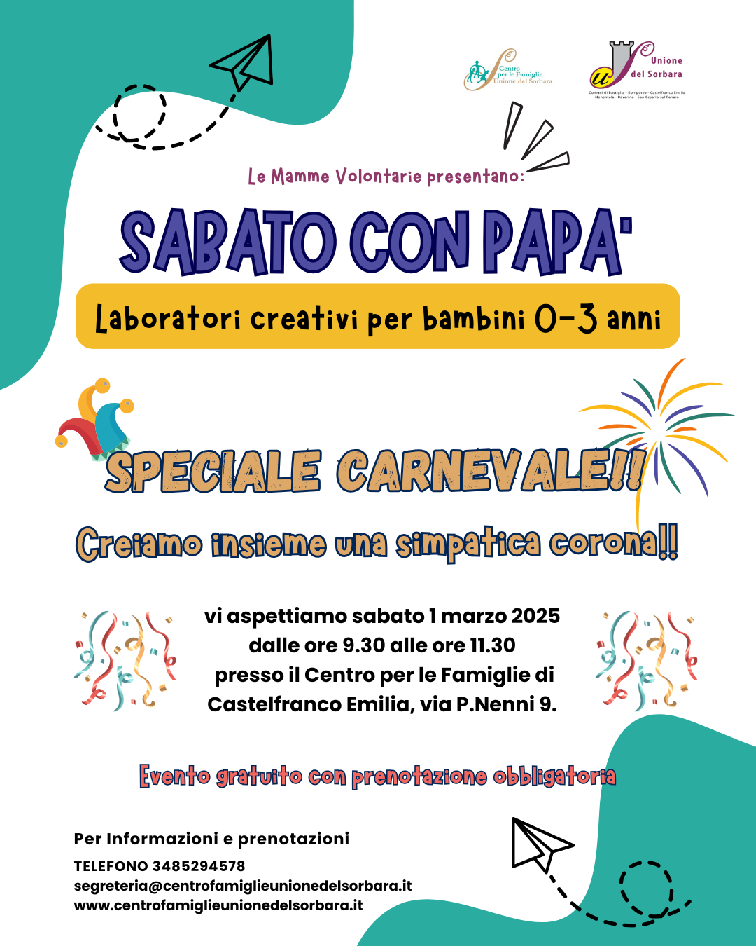 SABATO CON PAPA’ – SPECIALE CARNEVALE